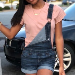 Blue Spice Women’s 0 Jean Short Overalls